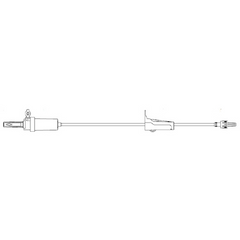 Zyno Medical Primary Administration Set Z-800 20 Drops / mL Drip Rate 105 Inch Tubing Without Port - M-953298-4220 - Case of 50