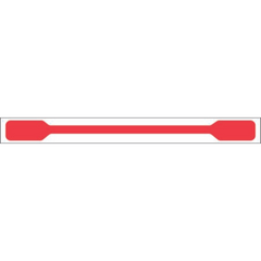 Precision Dynamics Blank Label Tape Timemed Tamper Evident Label Red 1/2 X 6 Inch - M-177909-3405 - Pack of 1000