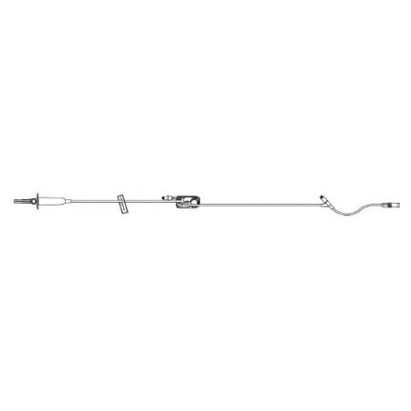 ICU Medical Plum Set Primary PlumSet™ 15 Drops / mL Drip Rate 103 Inch Tubing 2 Port - M-785015-2272 - Each