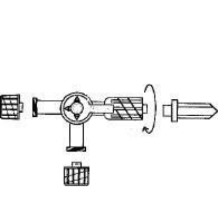 Advanced Medical Systems Stopcock 3 Way - M-866077-2372 - Case of 100 - Axiom Medical Supplies