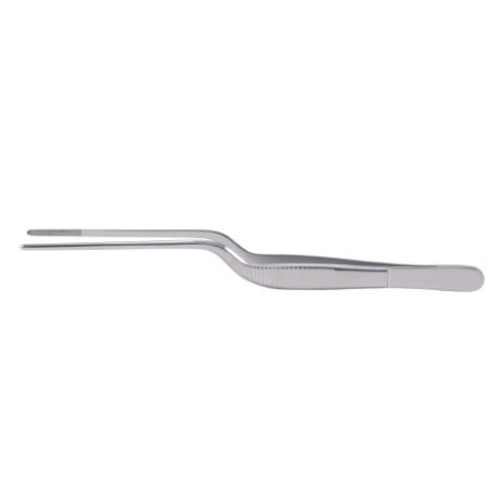 Miltex Dressing Forceps Miltex® Lucae 5-1/2 Inch Length OR Grade German Stainless Steel NonSterile NonLocking Bayonet Handle Straight Serrated Jaws / 0.6 mm Wide - M-157473-1338 - Each