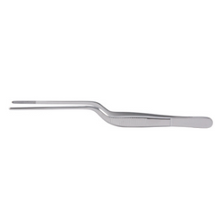 Miltex Dressing Forceps Miltex® Lucae 5-1/2 Inch Length OR Grade German Stainless Steel NonSterile NonLocking Bayonet Handle Straight Serrated Jaws / 0.6 mm Wide - M-157473-1338 - Each