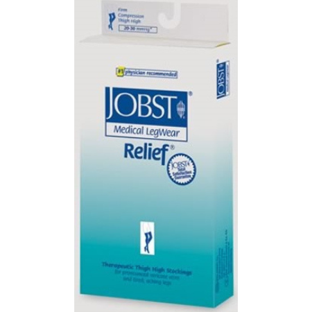 BSN Medical Compression Stocking JOBST Relief Thigh High Small Beige Closed Toe - M-676963-3219 | Pair