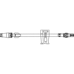 ICU Medical Extension Set 7 Inch Tubing 1 Port DEHP-Free - M-566727-2924 - Each