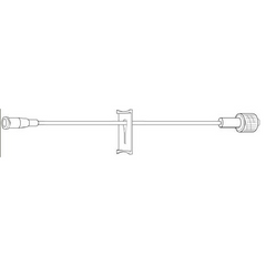 Baxter Extension Set 6 Inch Tubing 0.3 mL Priming Volume DEHP-Free - M-254727-4492 - Each