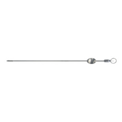 BR Surgical Endometrial Biopsy Curette BR Surgical Novak 9 Inch Length Single-ended Rigid Handle 4 mm Tip Straight Round Tip with Sharp Serrated Teeth - M-731064-1933 - Each