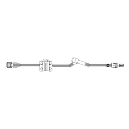 ICU Medical Extension Set 20 Inch Tubing 1 Port 3.9 mL Priming Volume DEHP-Free - M-862581-3584 - Case of 50