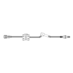 ICU Medical Extension Set 20 Inch Tubing 1 Port 3.9 mL Priming Volume DEHP-Free - M-862581-3584 - Case of 50