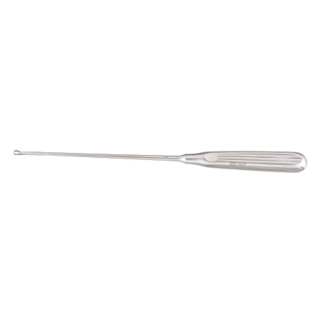 Miltex Uterine Curette Miltex® Sims 11 Inch Length Single-ended Hollow Handle with Grooves Size 6 Tip Sharp Loop Tip - M-249959-3714 - Each