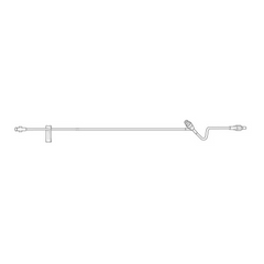 Baxter Extension Set 44 Inch Tubing 1 Port 2.2 mL Priming Volume DEHP - M-457322-4692 - Each