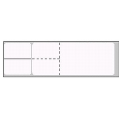 Precision Dynamics Blank Label Barkley® Multipurpose Label White 1-3/16 X 4-1/8 Inch - M-416736-2837 - Box of 2