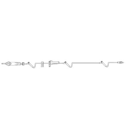 Baxter Primary Administration Set Interlink® 10 Drops / mL Drip Rate 110 Inch Tubing 3 Ports - M-242317-3762 - Case of 48