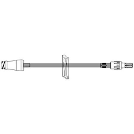 ICU Medical Extension Set 9 Inch Tubing 1 Port 0.85 mL Priming Volume DEHP-Free - M-794658-2677 - Case of 50