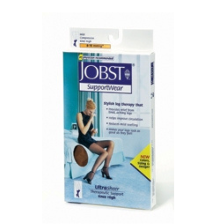 BSN Medical Compression Stocking JOBST® Knee High Small Classic Black Closed Toe - M-634991-2055 - Pair
