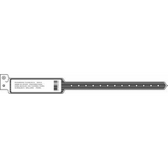 Precision Dynamics Identification Wristband Sentry® DataMate® System Write On Band Permanent Snap Without Legend - M-283628-1546 - Box of 500