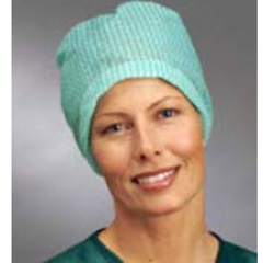 Molnlycke Surgeon Cap Barrier® Flory One Size Fits Most Green / White Pull On Closure - M-771169-2853 - Case of 500