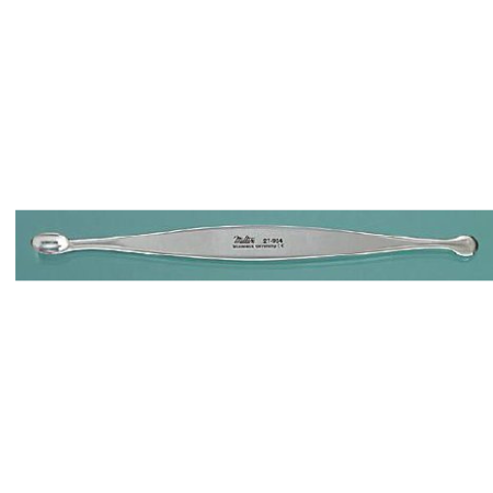 Miltex Bone Curette Miltex® Volkmann 6-1/2 Inch Length Double-ended Handle 8 X 14 mm Tip / 10 mm Tip Oval Cup Tip / Round Cup Tip - M-525146-1871 - Each