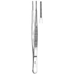 Miltex Tissue Forceps Cooley 8 Inch Length Surgical Grade Stainless Steel NonSterile NonLocking Thumb Handle Straight Serrated Tip - M-463438-2442 - Each