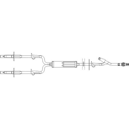 ICU Medical IV ADMINISTRATION SET, BLOOD YTYPE LF 104 INL 170U (25/CS) - M-1100743-1402 - Case of 1