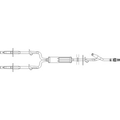 ICU Medical IV ADMINISTRATION SET, BLOOD YTYPE LF 104 INL 170U (25/CS) - M-1100743-1402 - Case of 1