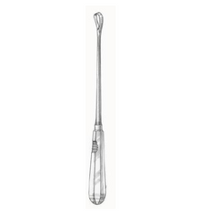 BR Surgical Uterine Curette HerMann Medizintechnik Sims 11 Inch Length Single-ended Rigid Handle Size 3, 9 mm Tip Sharp Loop Tip - M-670929-3171 - Each