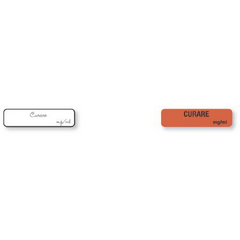 United Ad Label Drug Label UAL™ Anesthesia Label Versed mg/mL Orange 5/16 X 1-1/4 Inch - M-321075-1738 - Roll of 1