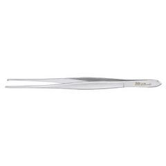 Miltex Tissue Forceps Miltex® Cushing 7 Inch Length OR Grade German Stainless Steel NonSterile NonLocking Thumb Handle Straight 1 X 2 Teeth, Smooth Tip - M-484404-1611 - Each