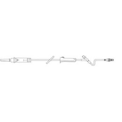 Baxter Primary Administration Set 60 Drops / mL Drip Rate 67 Inch Tubing 1 Port - M-510214-2067 - Case of 48