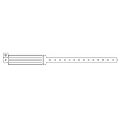 Precision Dynamics Identification Wristband Veri-Color® Write On Band Permanent Snap Without Legend - M-498390-1611 - Box of 1