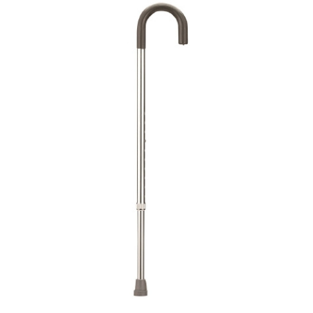 Fabrication Enterprises Round Handle Cane Fabrication Enterprises Aluminum 29 to 38 Inch Height Silver - M-948133-626 - Each