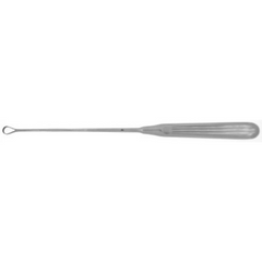 BR Surgical Uterine Curette BR Surgical Sims 11 Inch Length Single-ended Hollow Handle with Grooves Size 0, 6 mm Tip Straight Sharp Fenestrated Teardrop Tip - M-778737-2254 - Each