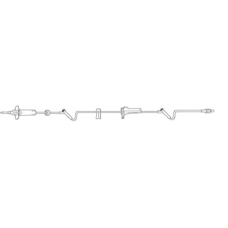 Baxter Primary Administration Set Interlink® 10 Drops / mL Drip Rate 105 Inch Tubing 2 Ports - M-439810-2117 - Case of 48