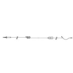 ICU Medical Primary Administration Set Primary PlumSet™ 15 Drops / mL Drip Rate 104 Inch Tubing 1 Port - M-785080-3705 - Case of 50