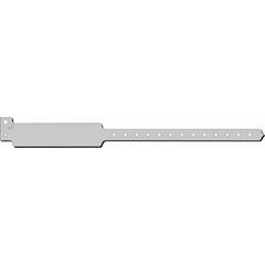 Precision Dynamics Identification Wristband Sentry® SuperBand® Write On Band Permanent Snap Without Legend - M-313869-1985 - Box of 500