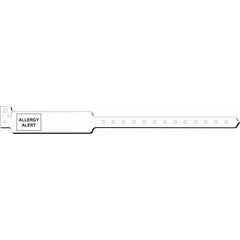 Precision Dynamics Identification Wristband Sentry® SuperBand® Alert Band Permanent Snap Allergy Alert - M-352961-1829 - Box of 250