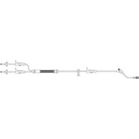 B. Braun Blood Administration Set Caresite® 112 Inch Tubing 24.8 mL Priming Volume - M-1053127-3357 - Case of 50