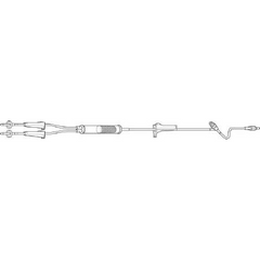 Baxter Primary Administration Set 10 Drops / mL Drip Rate 103 Inch Tubing 1 Port - M-451052-2527 - Case of 48