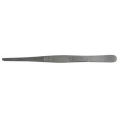 BR Surgical Tissue Forceps BR Surgical 10 Inch Length Surgical Grade Stainless Steel NonSterile NonLocking Thumb Handle Straight 1 X 2 Teeth - M-710272-3021 - Each