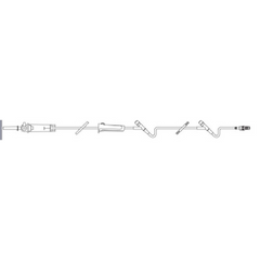 Baxter Primary Administration Set 10 Drops / mL Drip Rate 104 Inch Tubing 2 Ports - M-510216-1577 - Each