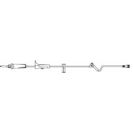 B. Braun Primary Administration Set Safeline* "B" Series 15 Drops / mL Drip Rate 105 Inch Tubing 1 Port - M-317185-1582 - Case of 50