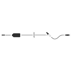 ICU Medical Extension Set LifeShield® 17 Inch Tubing 1 Port 5.1 mL Priming volume DEHP-Free - M-725044-2573 - Case of 48