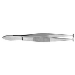 V. Mueller Tissue Forceps V. Mueller® Green 4 Inch Length Stainless Steel T-shaped jaws, 5mm wide - M-809961-4848 - Each