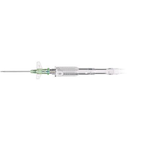 ICU Medical Peripheral IV Catheter SuperCath® 5 18 Gauge 1.25 Inch Sliding Safety Needle - M-1108626-3650 - Case of 1000