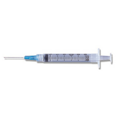 Becton Dickinson Syringe with Hypodermic Needle PrecisionGlide™ 3 mL 21 Gauge 1-1/2 Inch Detachable Needle Without Safety - M-462-2911 - Box of 100