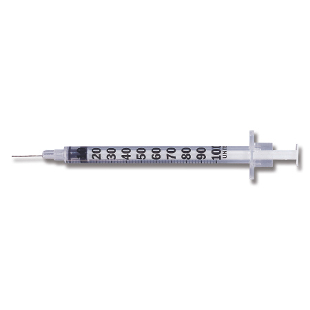 Becton Dickinson Tuberculin Syringe with Needle PrecisionGlide™ 1 mL 27 Gauge 1/2 Inch Detachable Needle Without Safety - M-473-1897 - Case of 800