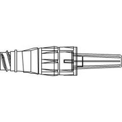 ICU Medical CONNECTOR, MICROCLAVE W/GRN RING CLR (100/CS) - M-1095069-4722 - Case of 100