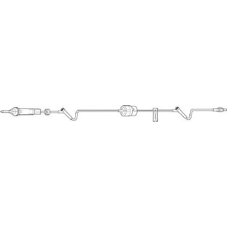 Baxter Primary Administration Set Continu-Flo® 10 Drops / mL Drip Rate 92 Inch Tubing 1 Port - M-444324-4519 - Case of 48