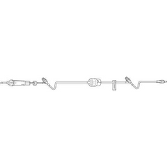 Baxter Primary Administration Set Continu-Flo® 10 Drops / mL Drip Rate 96 Inch Tubing - M-514304-3367 - Case of 48