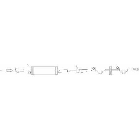 B. Braun Primary Administration Set B Series 60 Drops / mL Drip Rate 109 Inch Tubing 2 Ports - M-464298-4314 - Case of 20