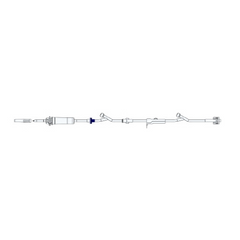 MPS Medical Primary Administration Set Acacia 20 Drops / mL Drip Rate 100 Inch Tubing 2 Ports - M-800357-4077 - Box of 50